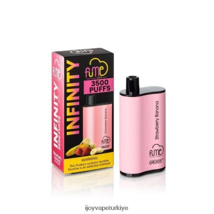 iJOY Fume Infinity tek kullanımlık 3500 puf | 12 ml 4V44LV107 IJOY Elektronik Sigara çilek Muz