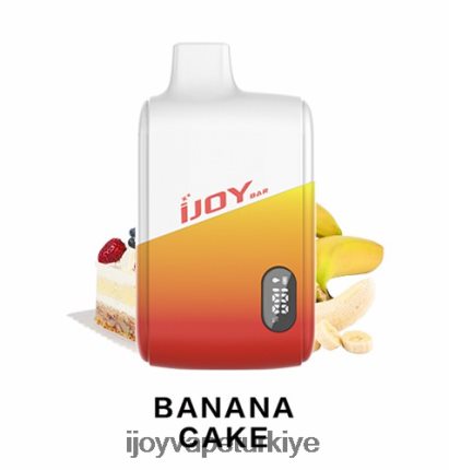 iJOY Bar IC8000 tek kullanımlık 4V44LV176 Order IJOY Vape muzlu kek