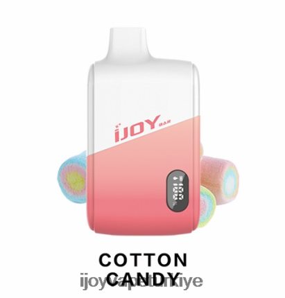 iJOY Bar IC8000 tek kullanımlık 4V44LV184 Best IJOY Vape Flavors pamuk şeker