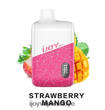iJOY Bar IC8000 tek kullanımlık 4V44LV194 Best IJOY Vape Flavors çilek mango