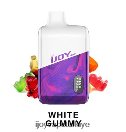 iJOY Bar IC8000 tek kullanımlık 4V44LV199 IJOY Vape Price beyaz sakızlı