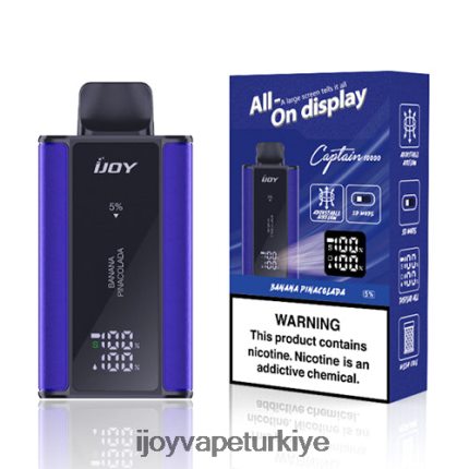 iJOY Bar Captain tek kullanımlık 4V44LV81 IJOY Vape Türkiye muzlu pinacolada