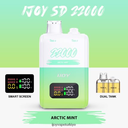 iJOY SD 22000 tek kullanımlık 4V44LV146 Order IJOY Vape kutup nane