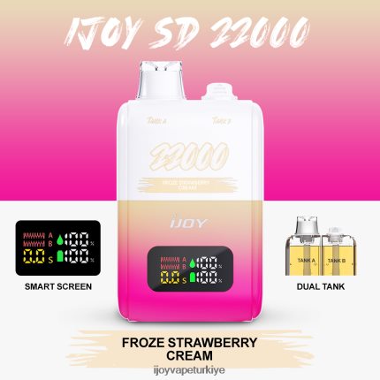 iJOY SD 22000 tek kullanımlık 4V44LV152 IJOY Ankara dondurulmuş çilek kreması