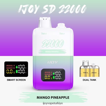iJOY SD 22000 tek kullanımlık 4V44LV157 IJOY Elektronik Sigara mango ananas