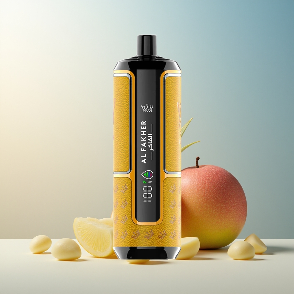 Al Fakher Crown Bar 15K Hypermax 22ml 600mAh Type-C Port DTL 6mg Kompakt Taşınabilir Hafif Mango Ananas