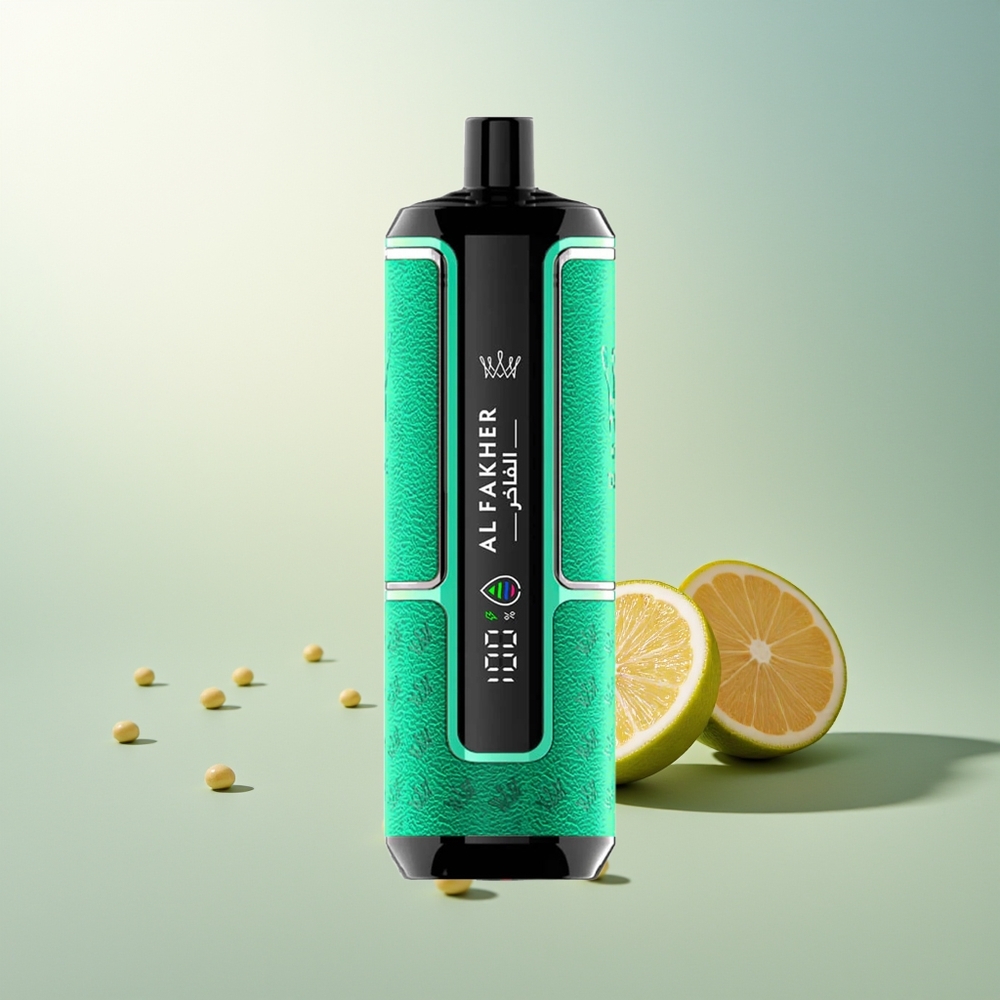 Al Fakher Crown Bar 15K Hypermax Taşınabilir DTL Limon Nane