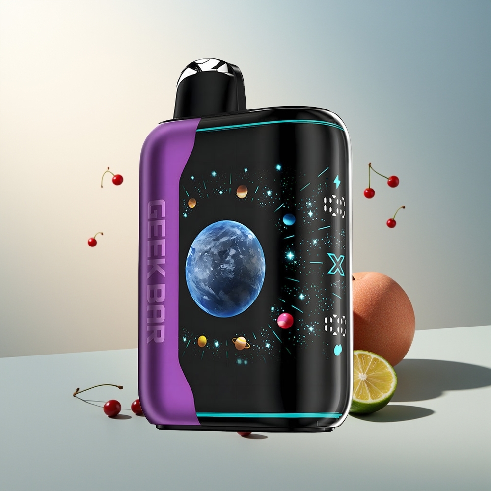 GEEK BAR Platinum Edition 25000 Puff Dinamik 3D Ekran Çift Mesh 20mL Meyve Kiraz Limon