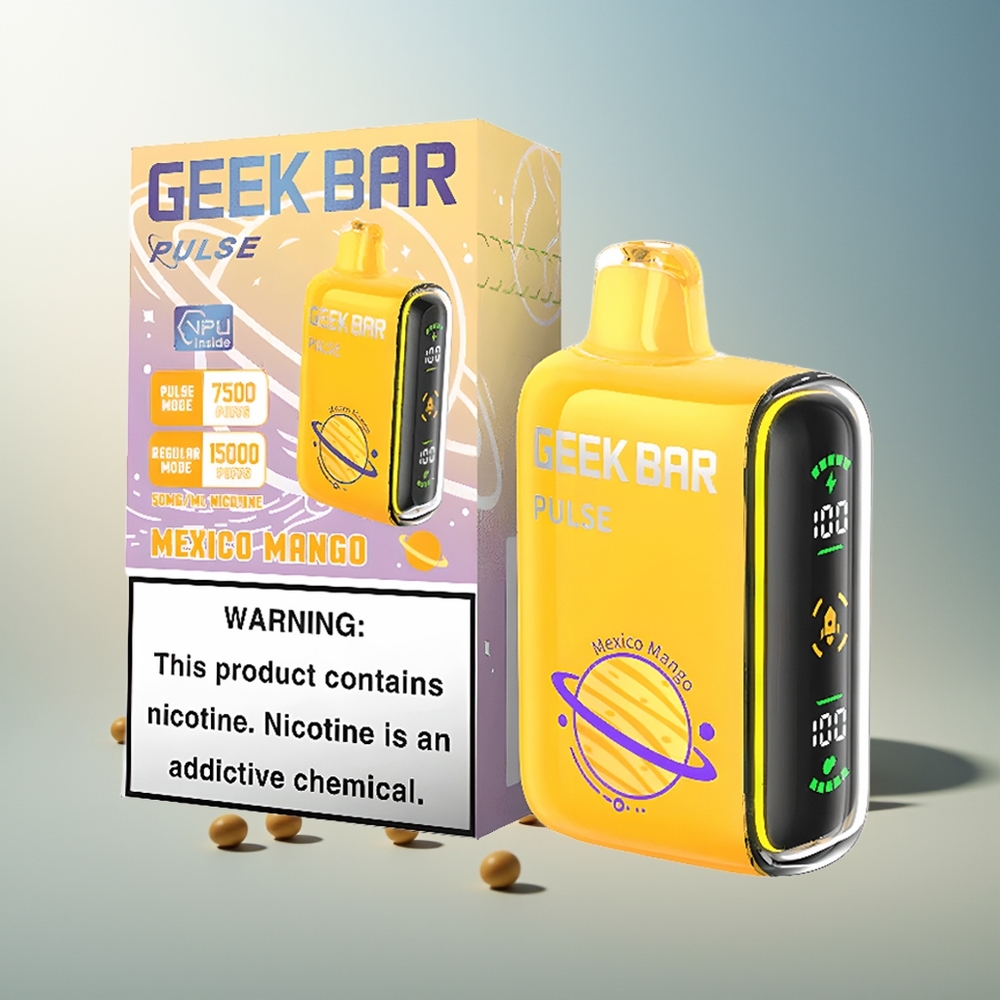 GEEK BAR Pulse 15000 Puff 16ML %5 Nikotin Ayarlanabilir Hava Akışı USB Type-C Şarj Planet Edition