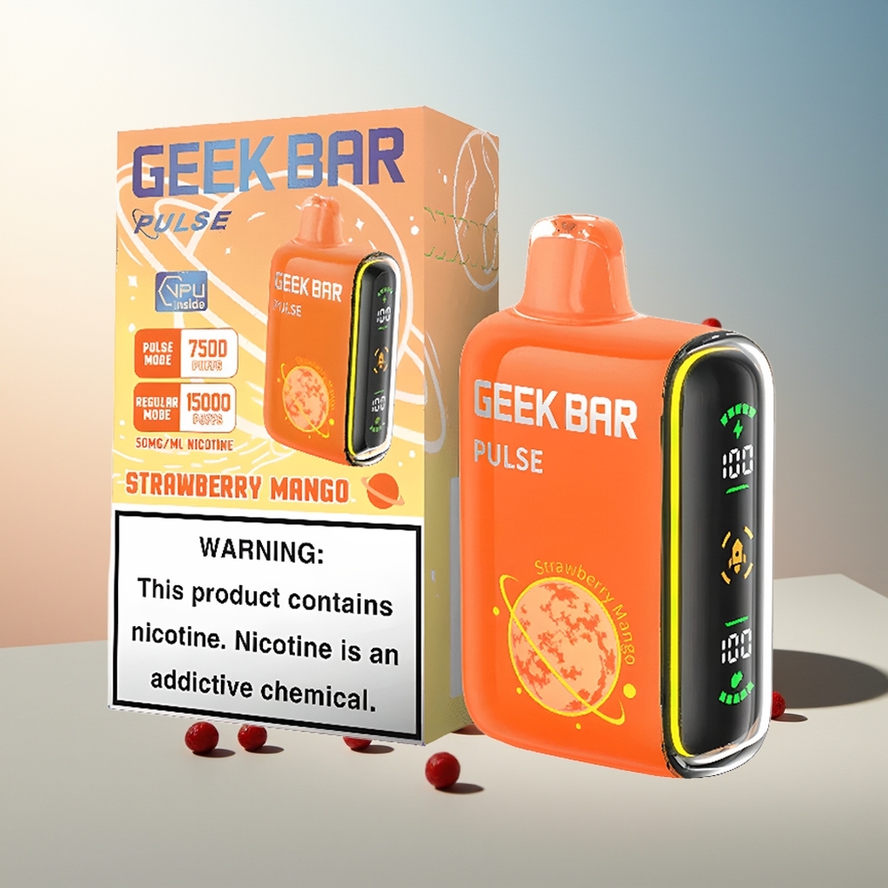 GEEK BAR Pulse 15000 Puff 16ML %5 Nikotin Ayarlanabilir Hava Akışı USB Type-C Şarj Planet Edition
