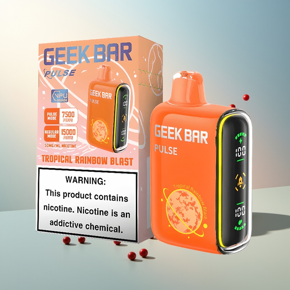 GEEK BAR Pulse 15000 Puff 16ML %5 Nikotin Ayarlanabilir Hava Akışı USB Type-C Şarj Planet Edition