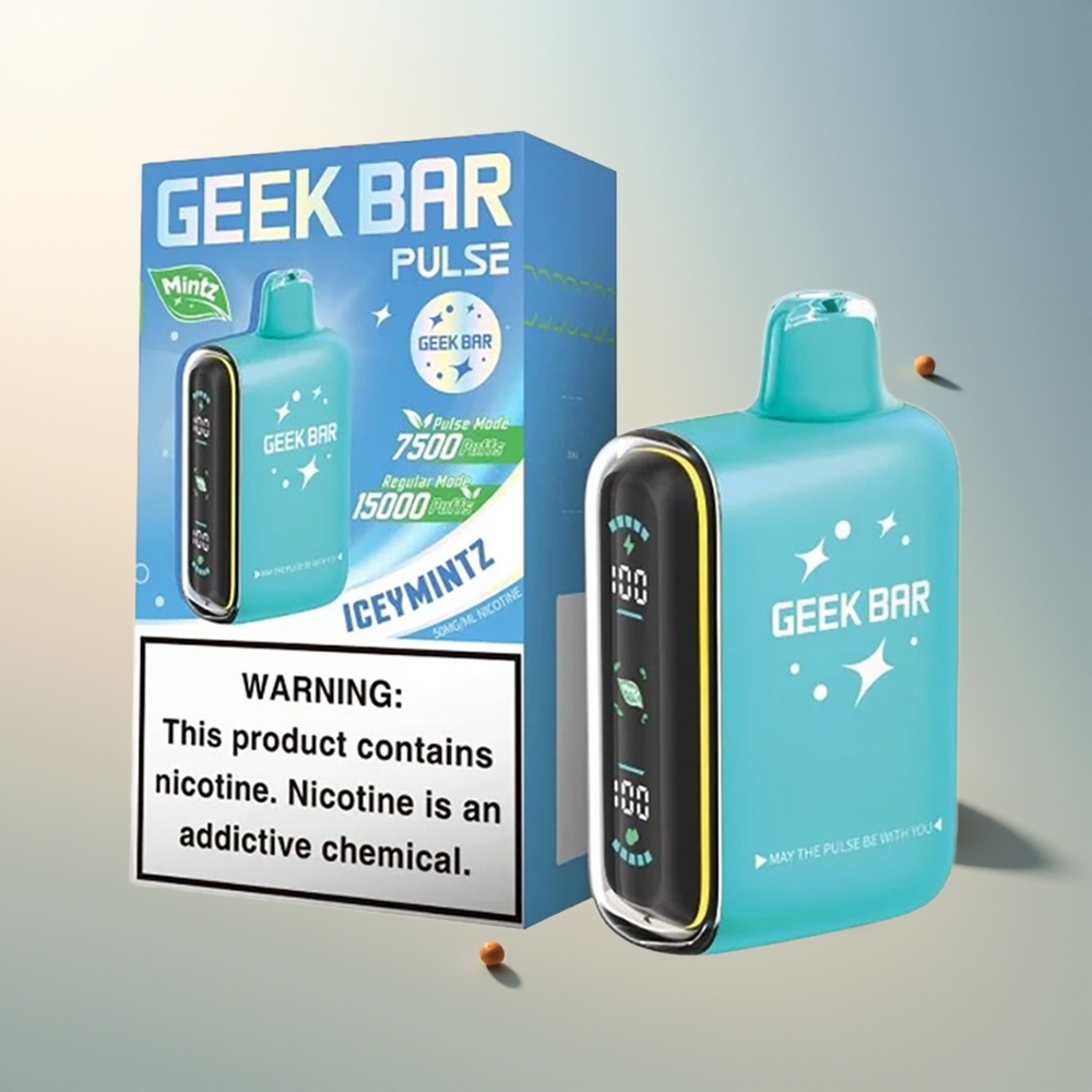 GEEK BAR Pulse 15000 Puff 16ML %5 Nikotin USB Type-C Şarj Nane Aromalı