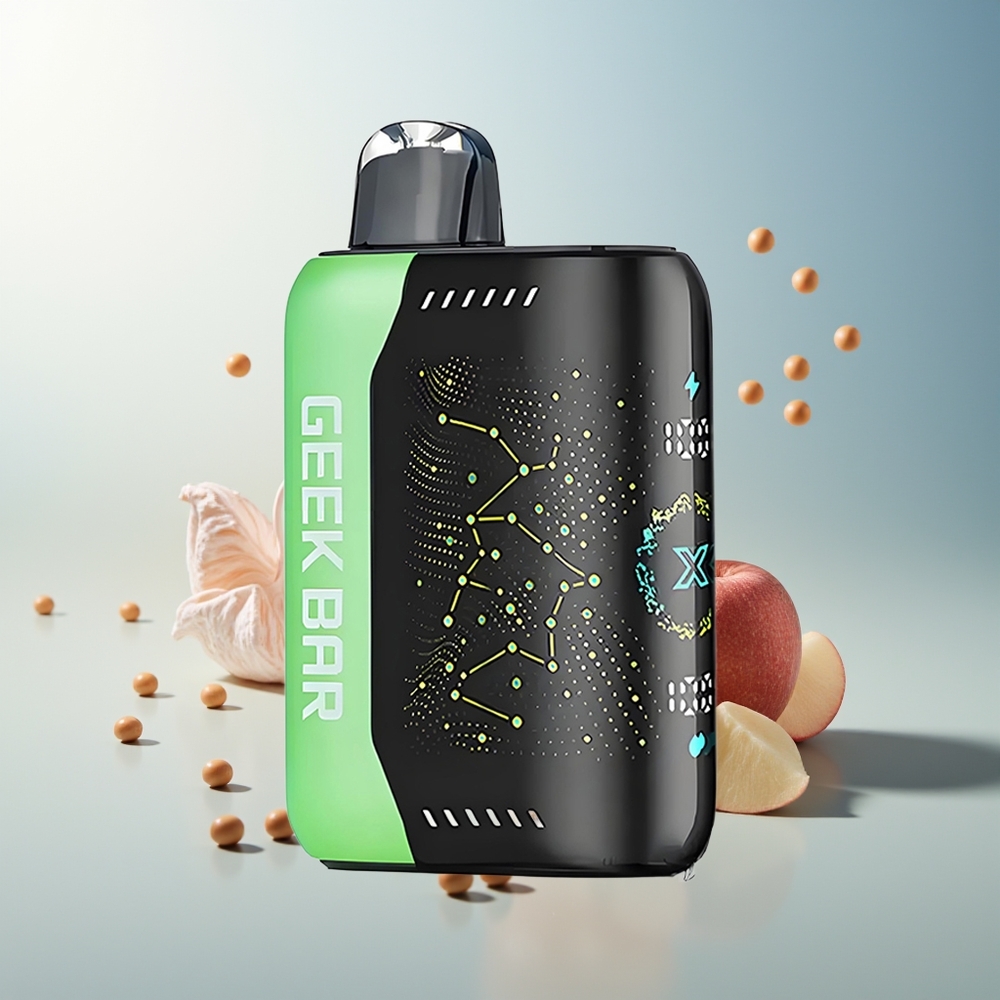 GEEK BAR Pulse X 25000 Puff Sıfır Nikotin 18mL Çift Mesh Bobin USB Type-C Şarj Portu 3D Kavisli Ekran