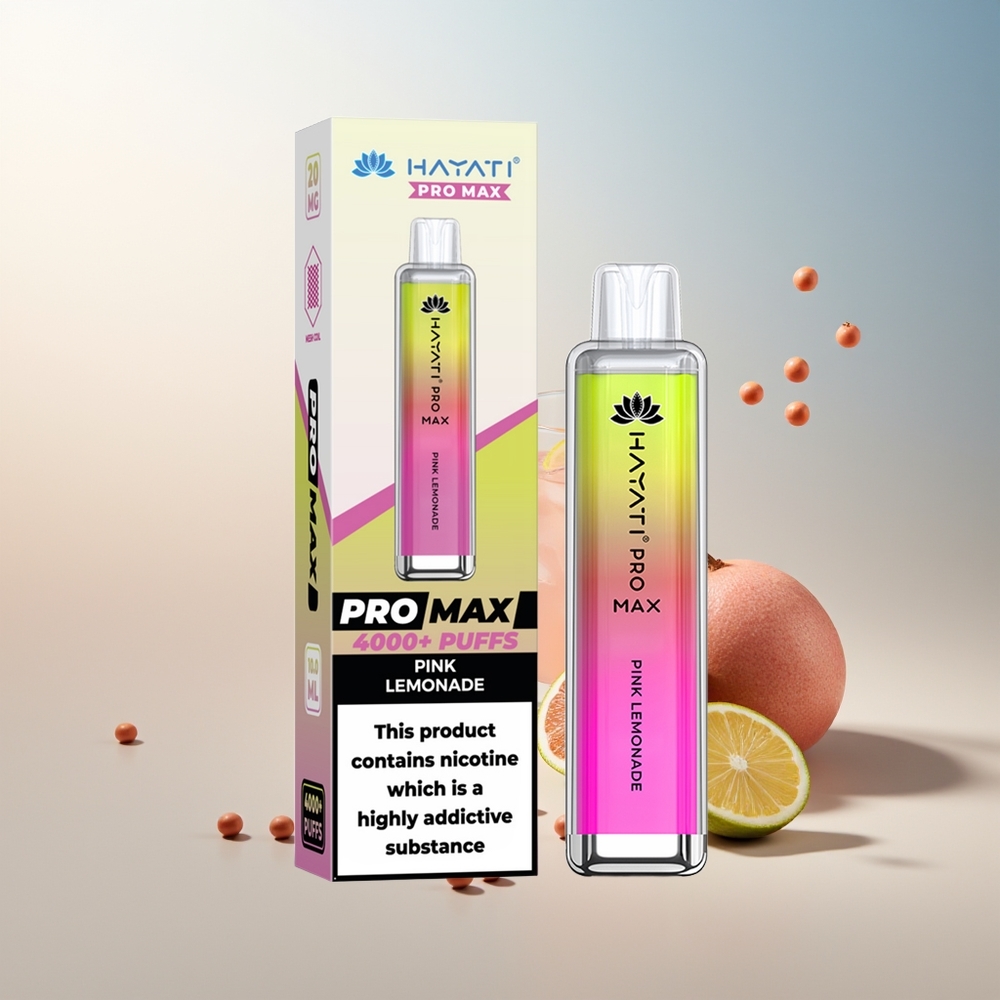 Hayati Pro Max 4000 Puf Şarj Edilebilir Kristal Pembe Limonata