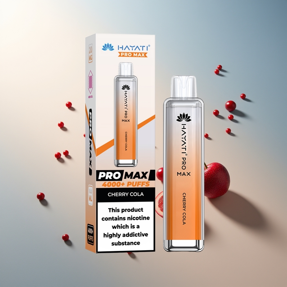 Hayati Pro Max 4000 Puff Şarj Edilebilir Kiraz Kola