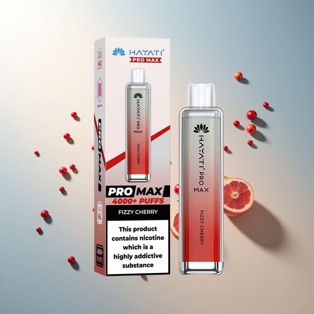 Hayati Pro Max 4000 Puff Şarj Edilebilir Kristal Gazlı Vişne