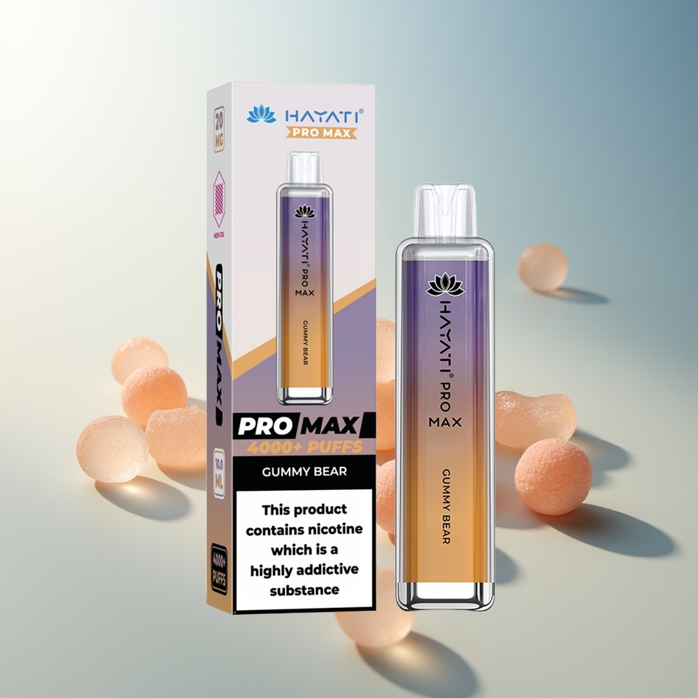 Hayati Pro Max 4000 Puff Şarj Edilebilir Kristal Şeker Ayı Aromalı