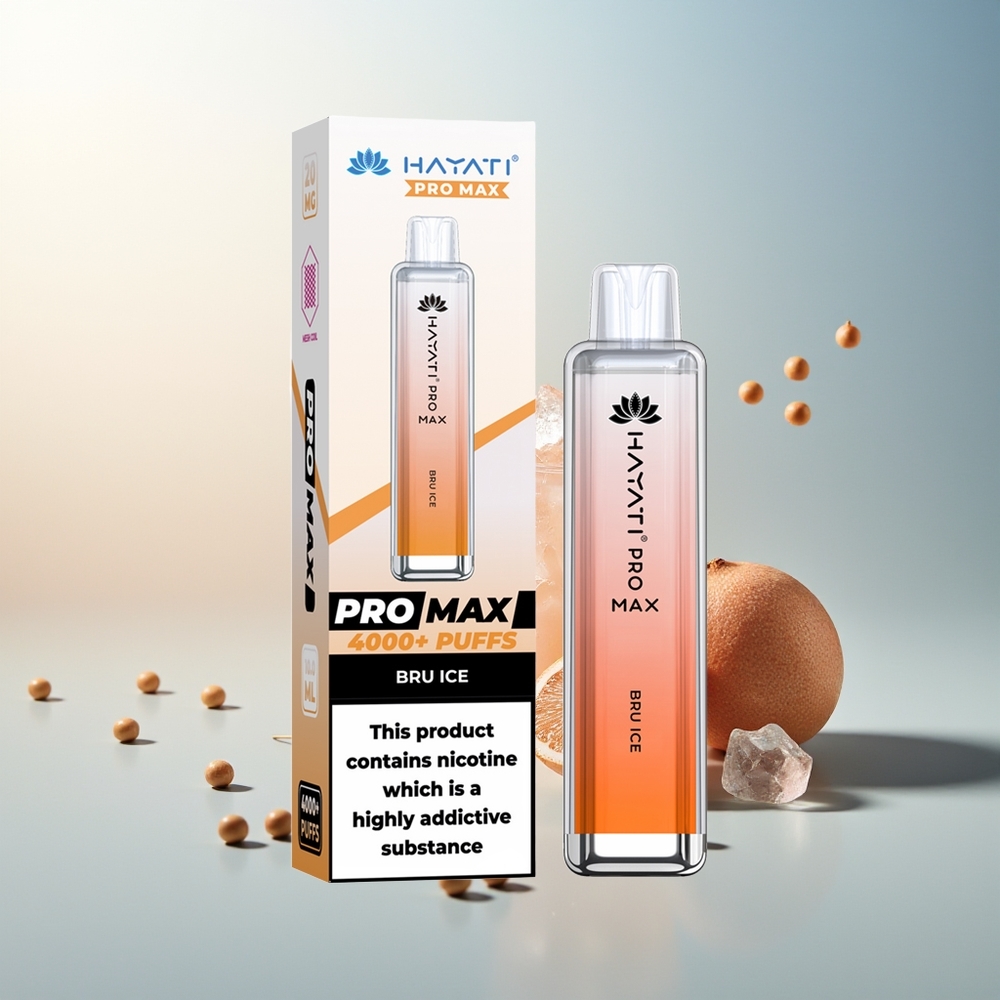 Hayati Pro Max 4000 Puff Şarj Edilebilir Çift 1.1 Ohm Mesh Bobin Bru Buz