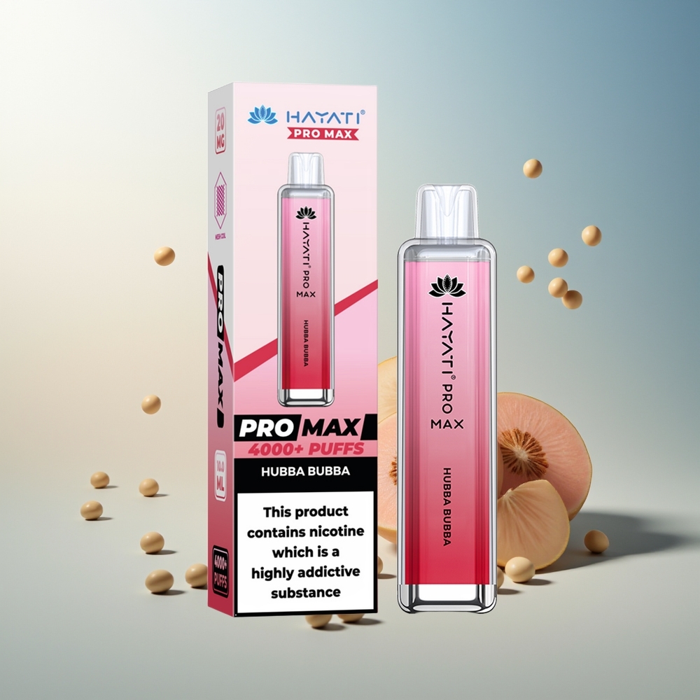 Hayati Pro Max 4000 Puff Şarj Edilebilir Çift 1.1 Ohm Mesh Bobinli Hubba Bubba