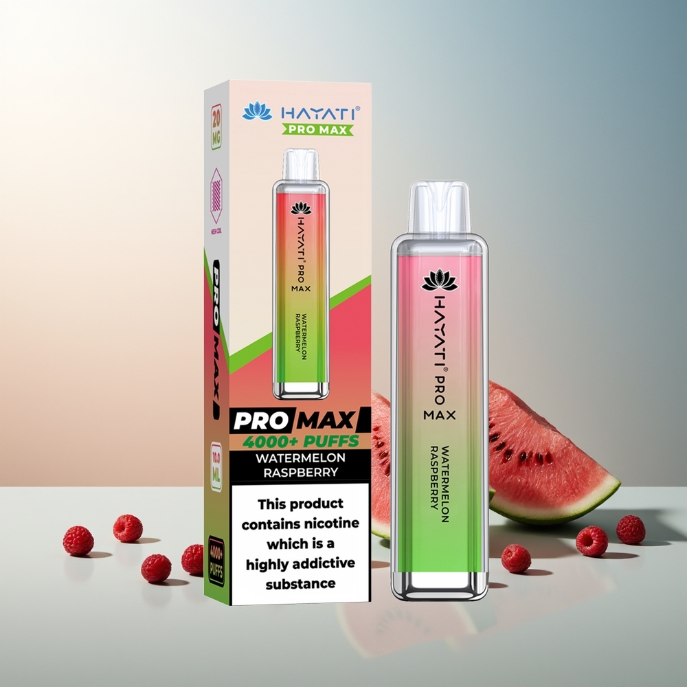 Hayati Pro Max 4000 Pufluk Çift 1.1 Ohm Mesh Coil Şarj Edilebilir Karpuz Ahududu