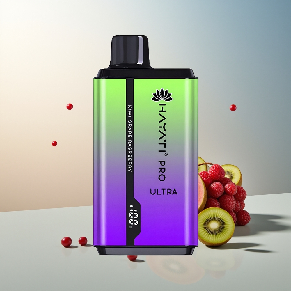Hayati Pro Ultra 15000 Puff 2x12ml 850mAh Kivi Üzüm Ahududu