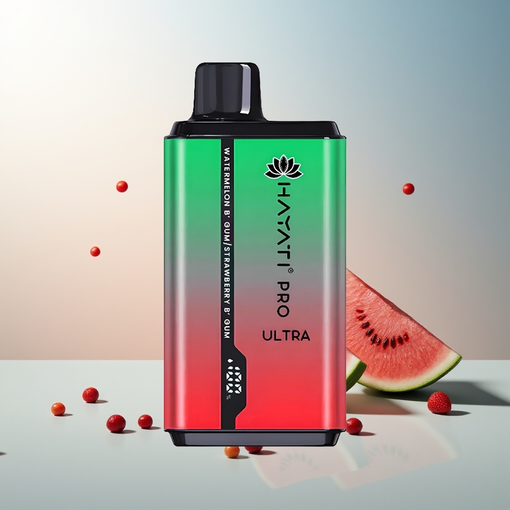 Hayati Pro Ultra 15000 Puff 850mAh 24ml 2% Karpuz Bubblegum Çilek Bubblegum
