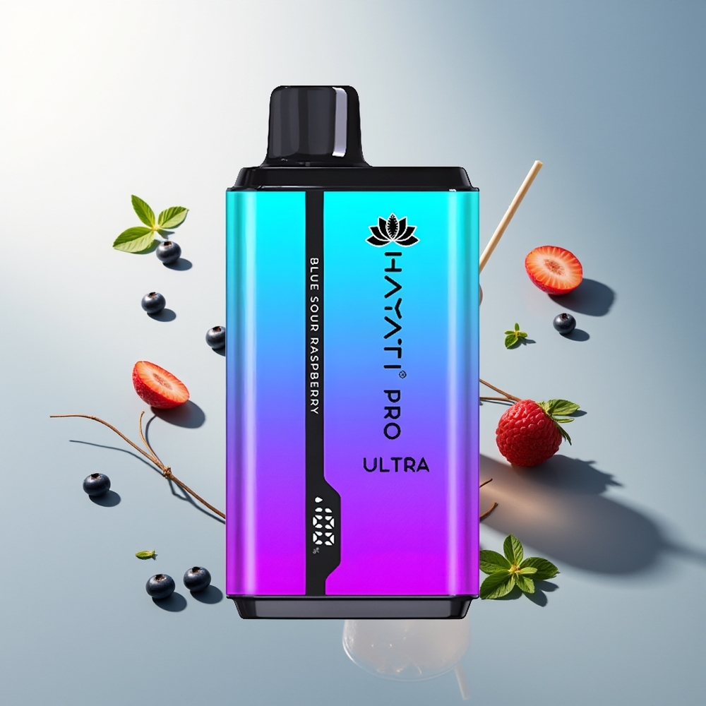 Hayati Pro Ultra 15000 Puff 850mAh 24ml 2% Mavi Böğürtlen Ahududu Nane