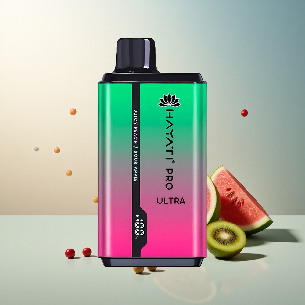 Hayati Pro Ultra 15000 Puff 850mAh 24ml %2 Nikotin Karpuz Kivi Çarkıfelek