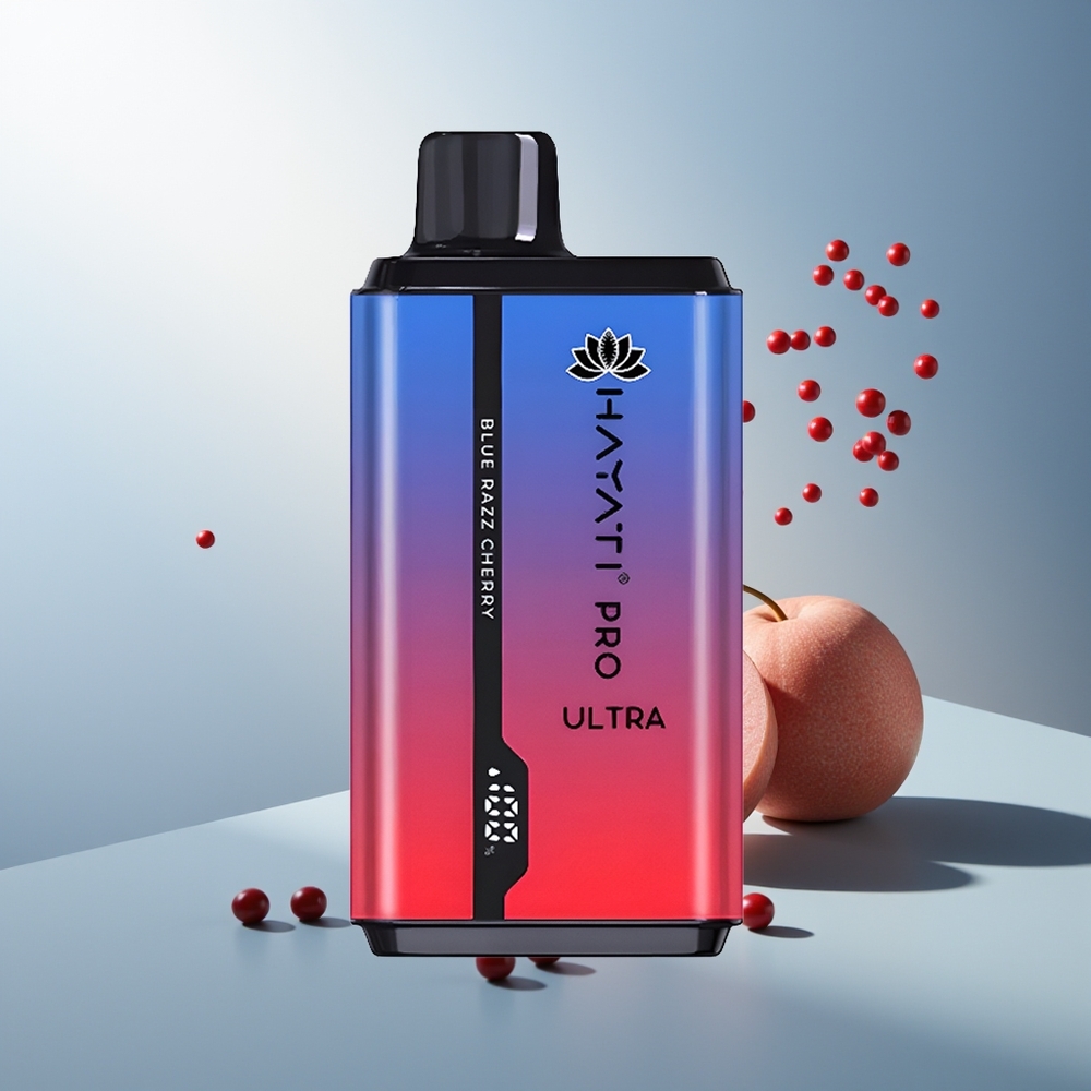 Hayati Pro Ultra 15000 Puff 850mAh 24ml %2 Nikotin Mavi Ahududu Kiraz