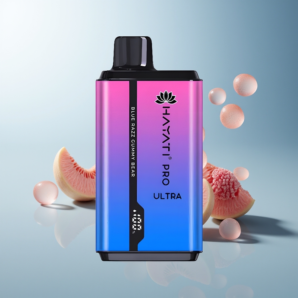 Hayati Pro Ultra 15000 Puff 850mAh 24ml %2 Nikotin Mavi Ahudulu Sakızlı Ayı