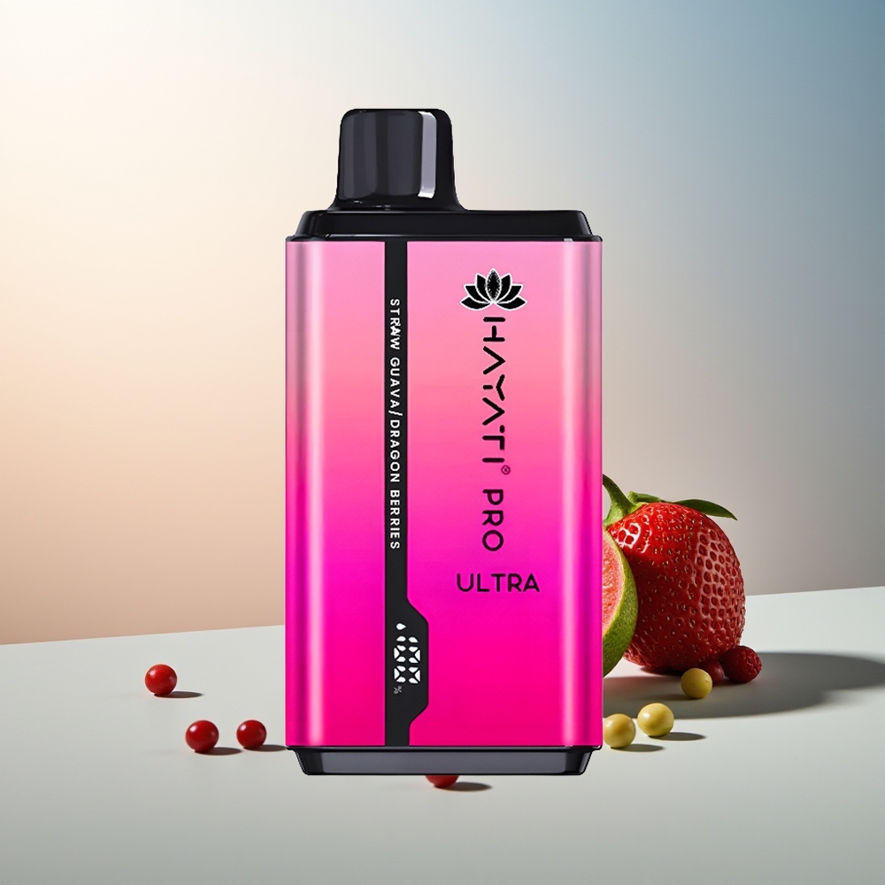 Hayati Pro Ultra 15000 Puff 850mAh 24ml %2 Nikotin Çilek Guava Ejder Meyveleri