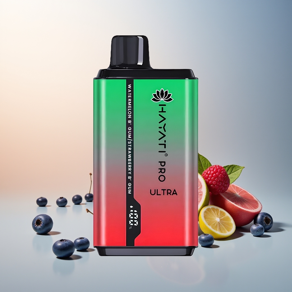 Hayati Pro Ultra 15000 Puff 850mAh 24ml 2% Çilek Ahududu Vişne Limon & Yaban Mersini