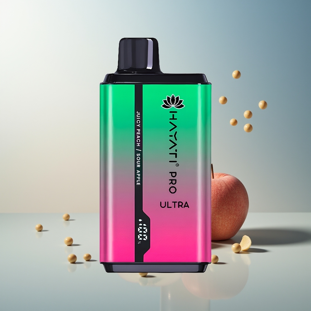 Hayati Pro Ultra 15000 Puff 850mAh 2x12ml Ekşi Elma Sulu Şeftali