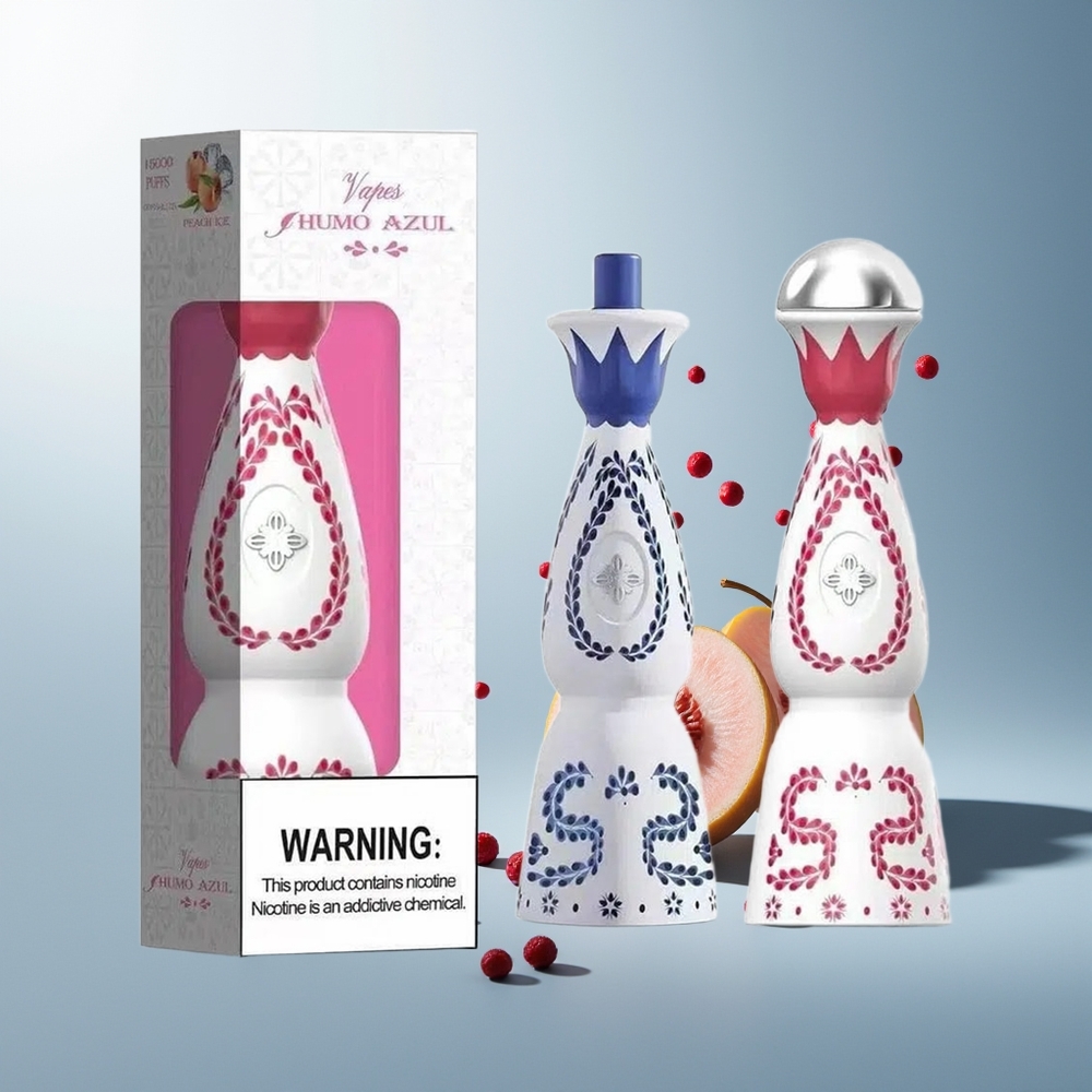 HUMO Azul 15000 Puff 20mL 5% Nikotin Şarjlı Mavi Ahududu Aromalı