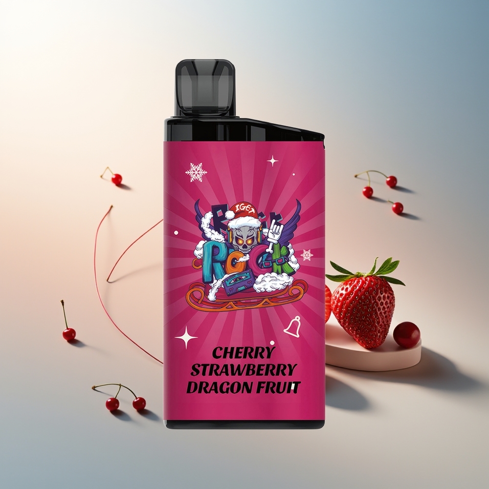 IGET Bar 3500 Puff 1400 mAh Vişne Çilek Ejder Meyvesi