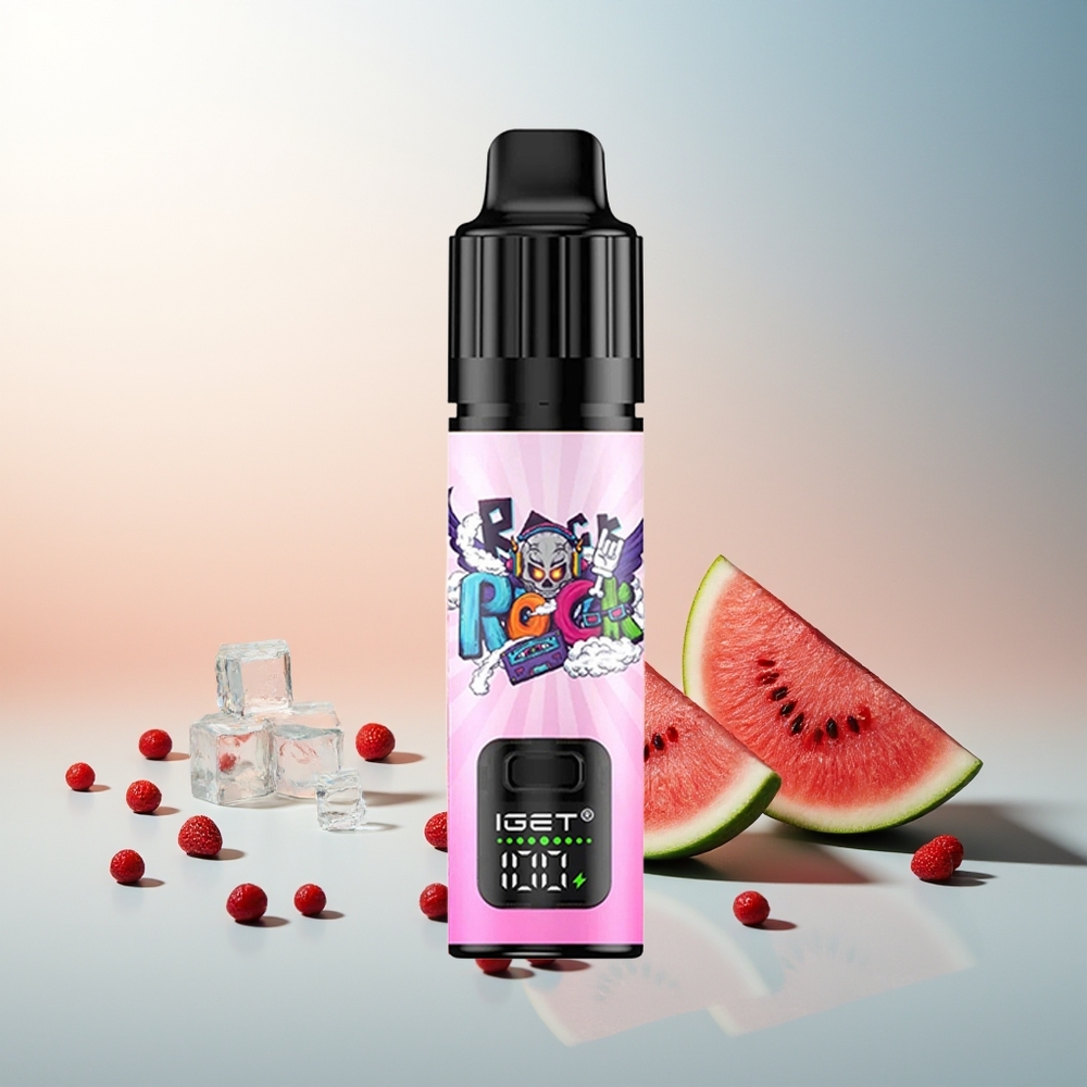 IGET BAR PLUS S3 POD 10000 Püf %5 Nikotin 18 ml Çilek Karpuz Buz