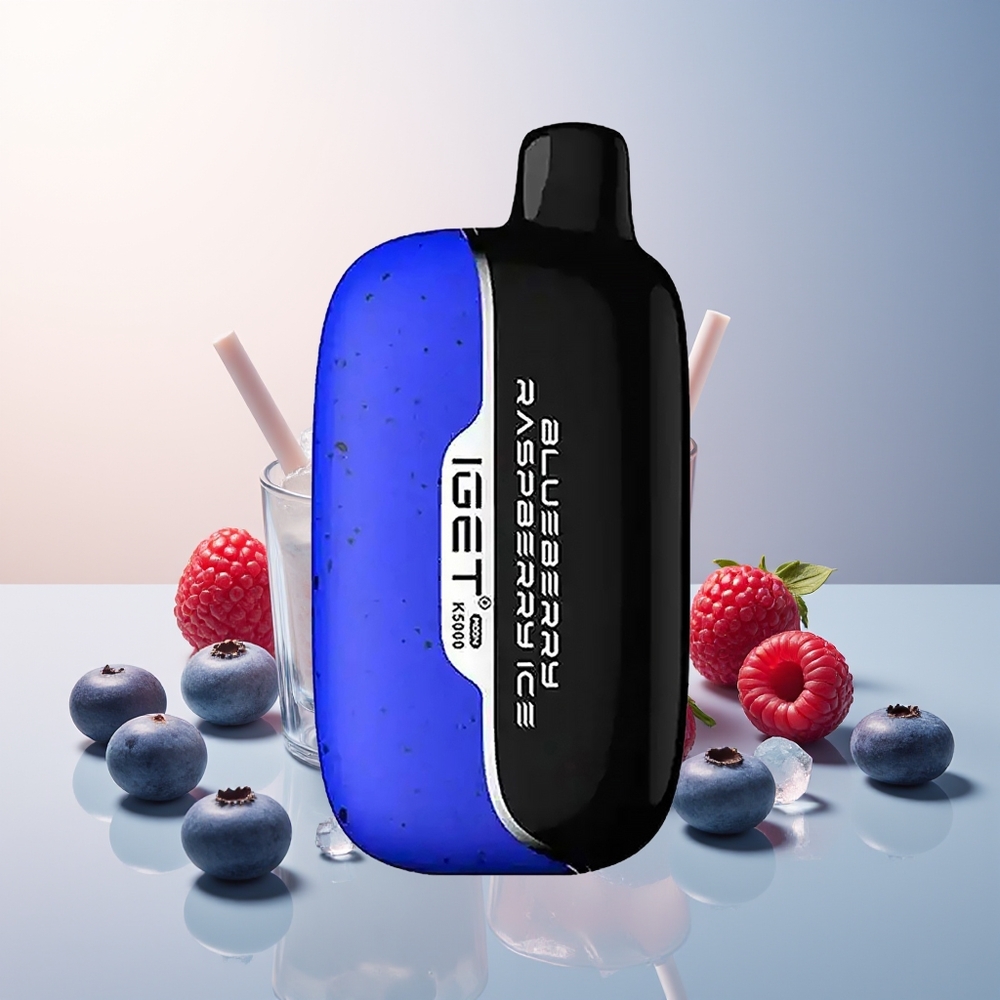 IGET Moon K5000 5000 Puff PC Mesh 1.35 Ohm Ahududu Böğürtlen Buz