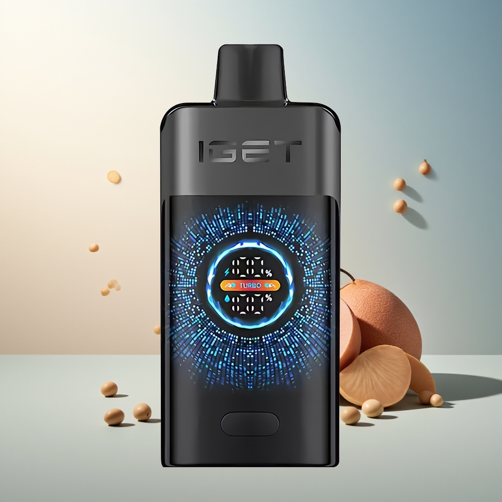IGET ONE 12000 Puff Büyük Kavisli Renkli Ekranlı Çift Mesh Bobinli Siyah Orman