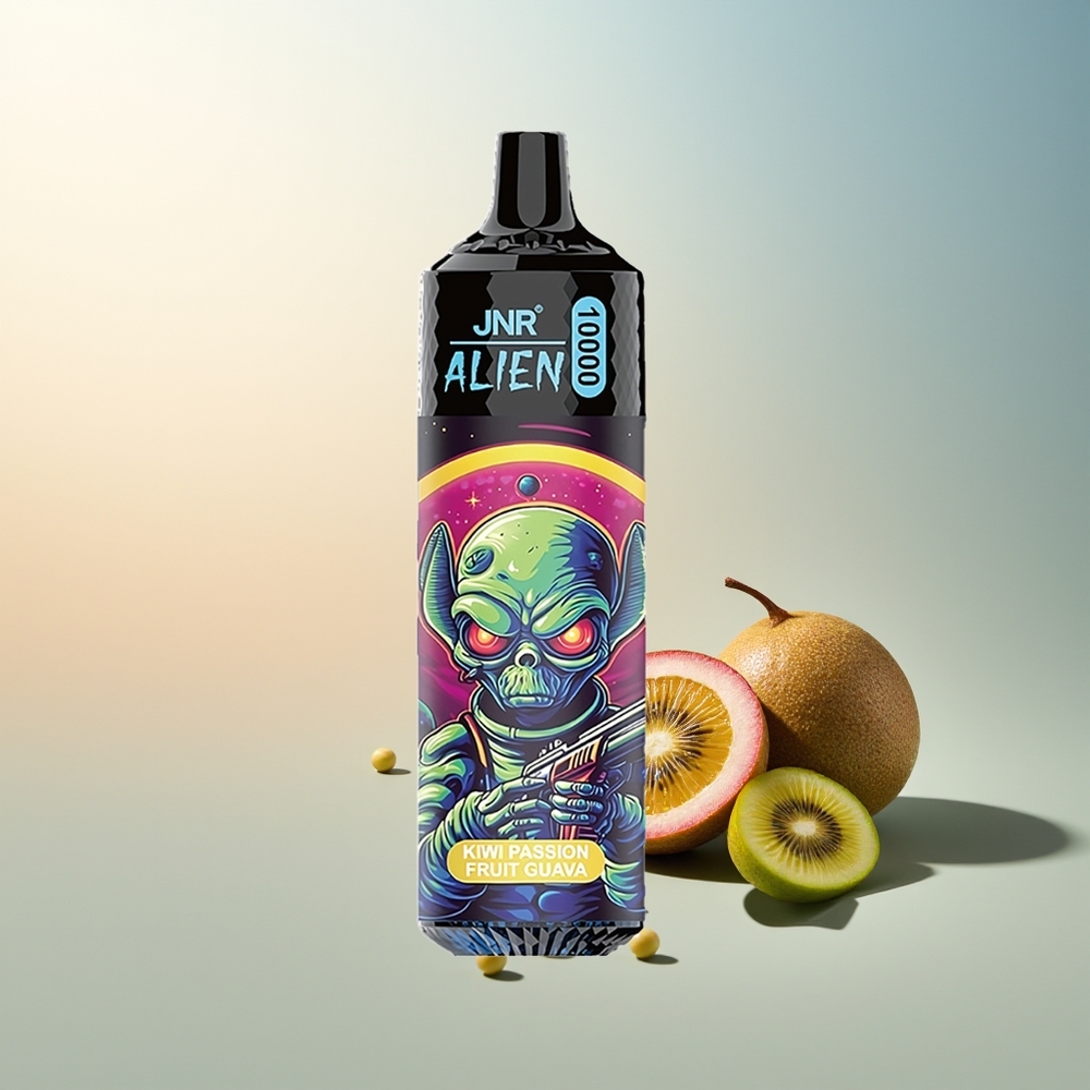 JNR Alien 10000 Puff 850mAh RGB LED Spor Tasarım Kivi Çarkıfeleği Guava