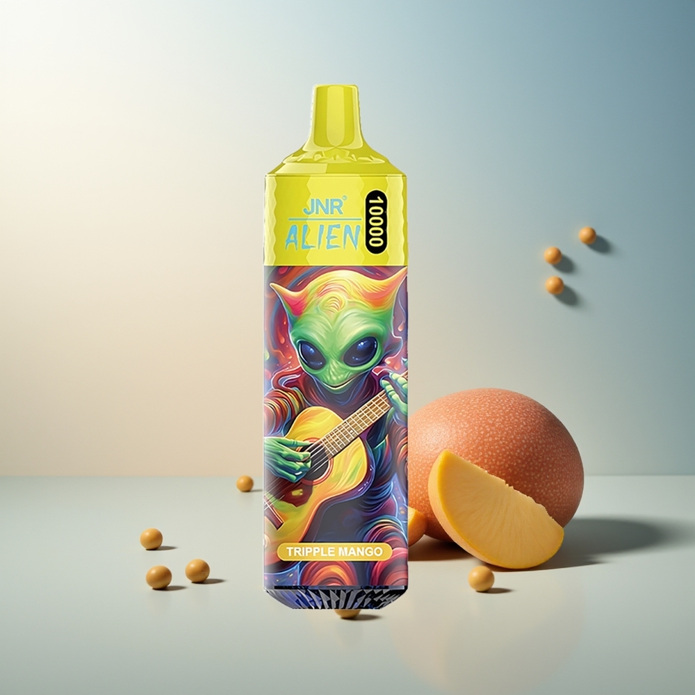 JNR Alien 10000 Puff RGB LED Tip Çabuk Şarj Üçlü Mango