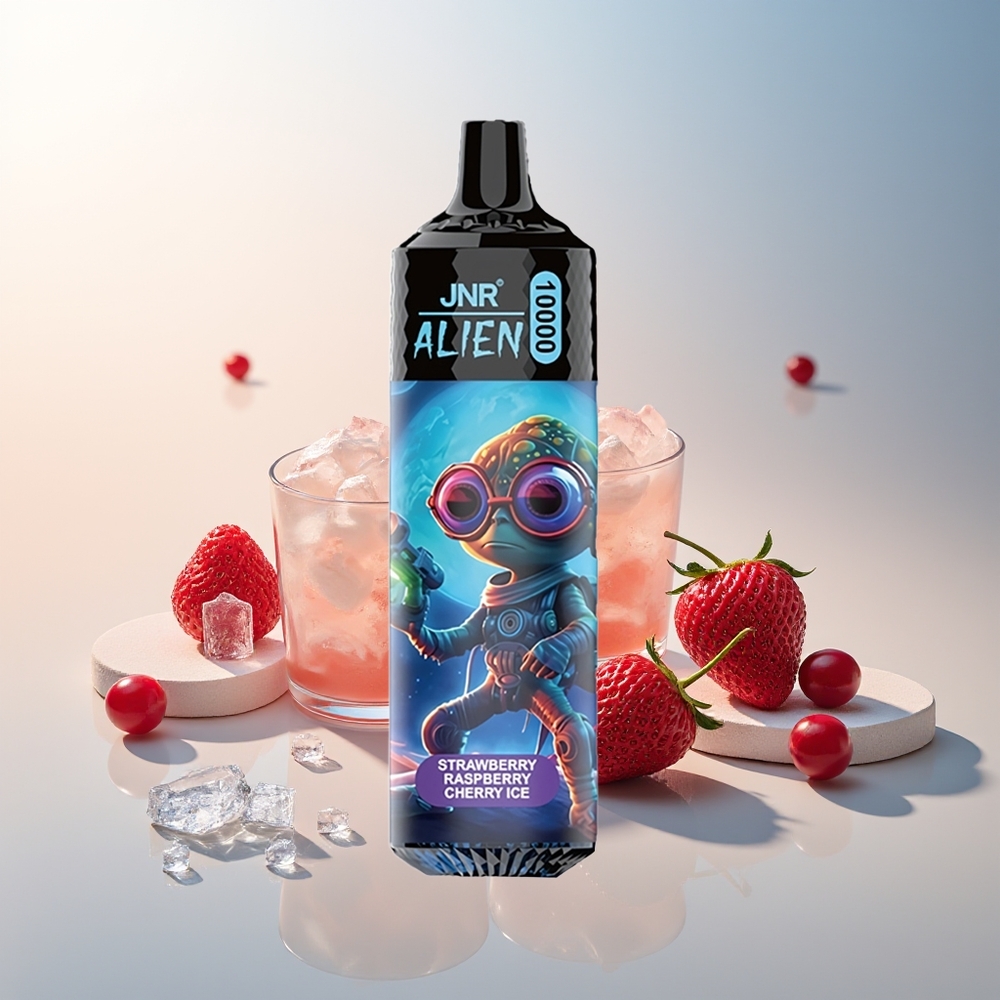 JNR Alien 10000 Puff RGB LED Type-C Hızlı Şarj Çilek Ahududu Kiraz Buz