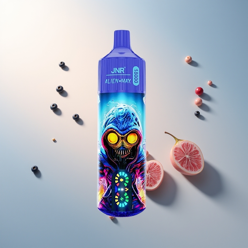 JNR Alien Max 18000 Puff Akıllı LED Ekran Çift Mesh Bobin 28ml Yaban Mersini Sakızı