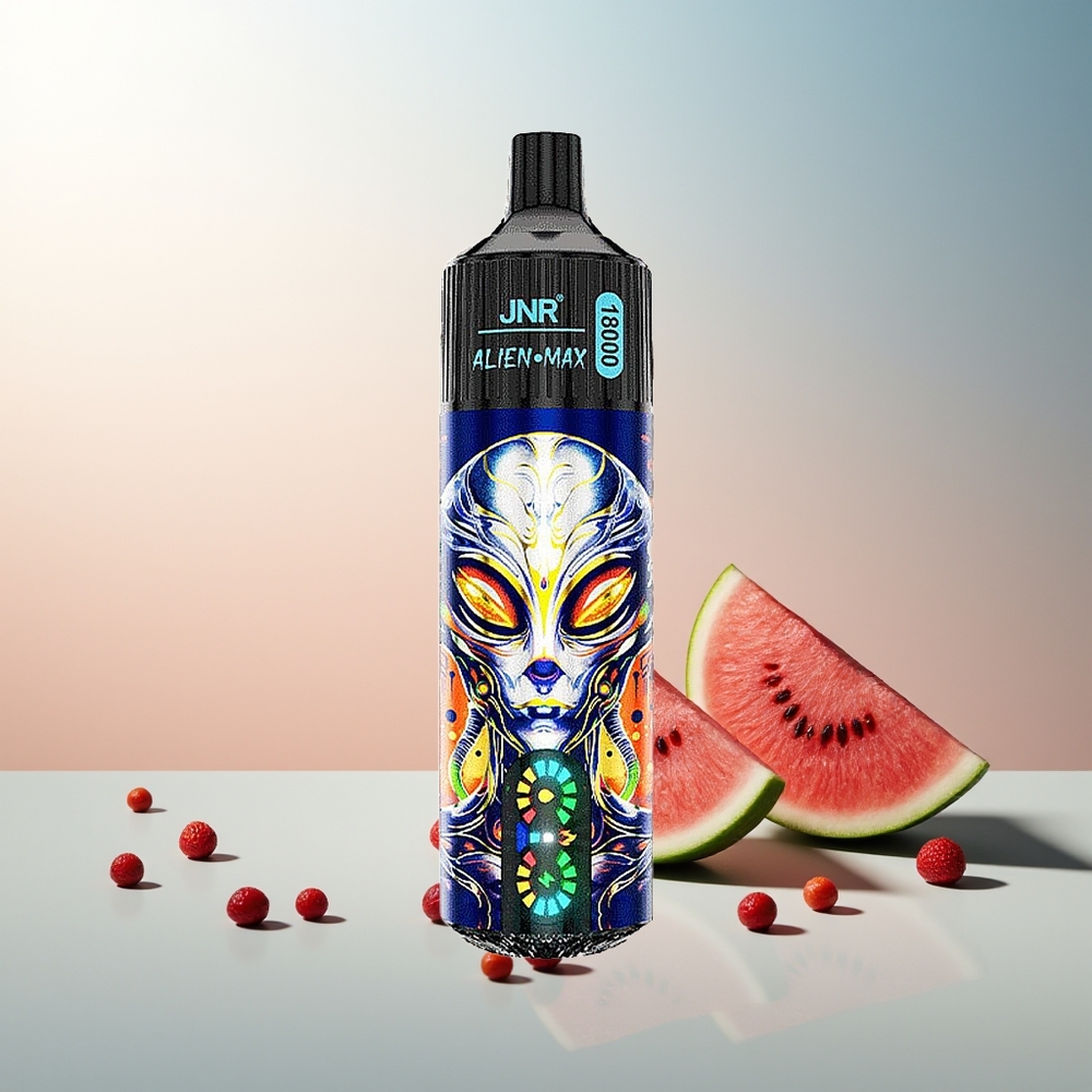 JNR Alien Max 18000 Pufluk Çift Mesh Çift Çekirdek LED Ekran Tip-C Hızlı Şarj Çilek Karpuz Balon Şeker