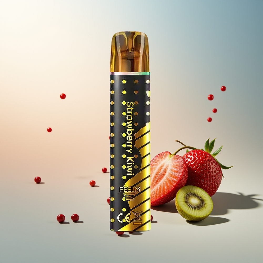 JNR Black&Golden 800 Puff Şarj Yok Çilek Kivi