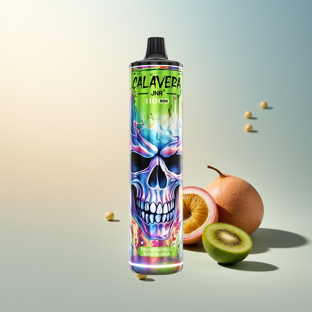 JNR Calavera 11000 Puff Type-C Şarj 850mAh 21ml 1.0ohm Mesh Coil Çarkıfelek Kivi Guava