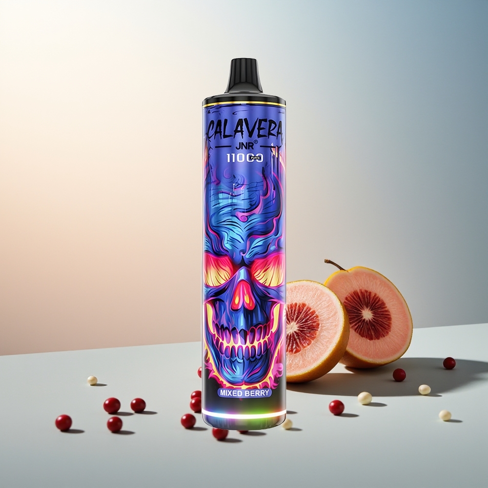 JNR Calavera 11000 Puff Type-C Şarj 850mAh Pil 21ml Aroma 1.0ohm Mesh Coil Karışık Meyve
