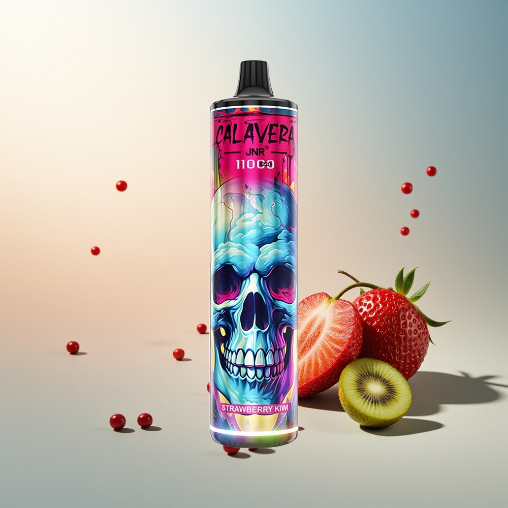 JNR Calavera 11000 Puff Type-C Şarj 850mAh Pil 21ml Çilek Kivi