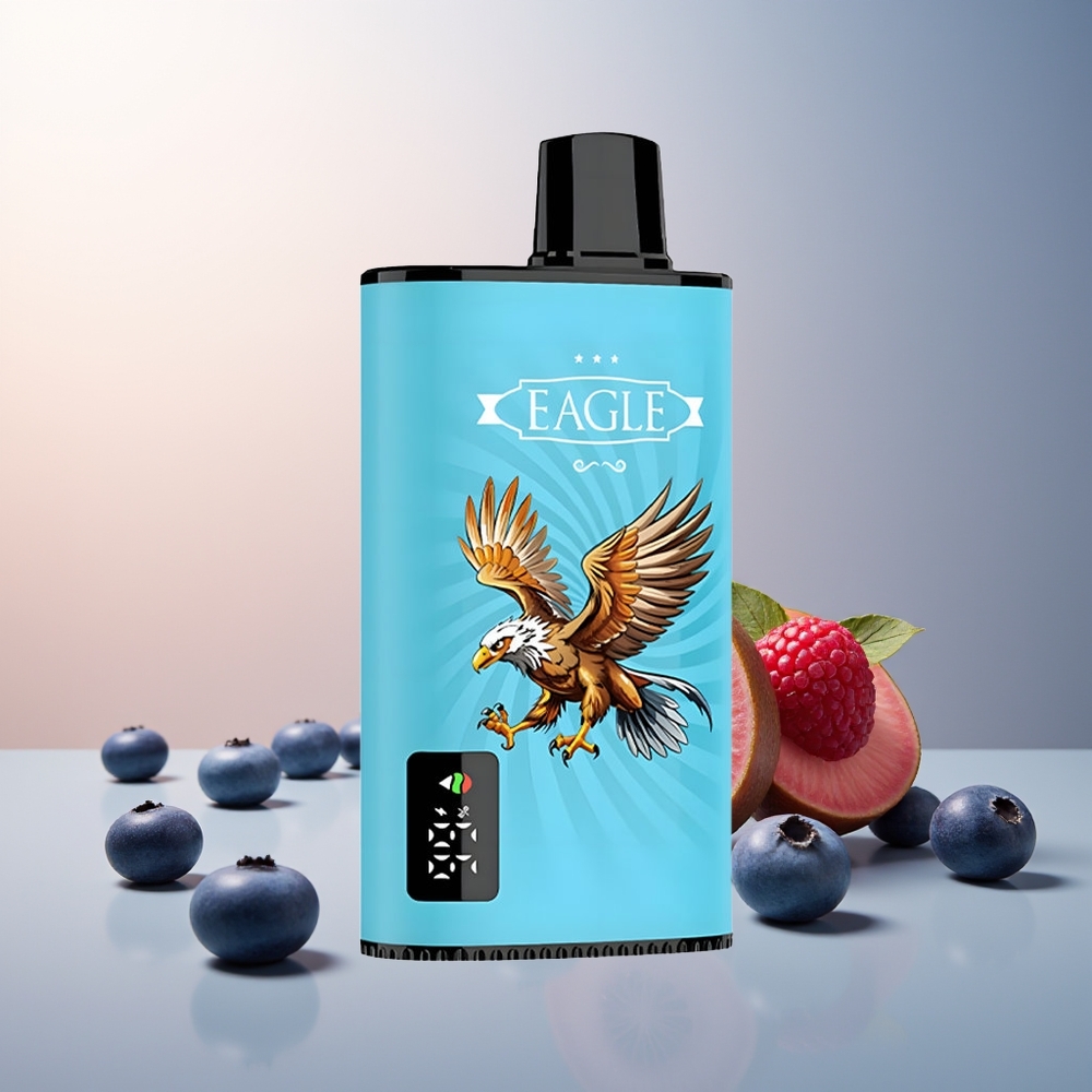 JNR EAGLE Smart 23000 Puff Dijital Ekran 1.0ohm Mesh Coil Ayarlanabilir Hava Akışı Yaban Mersini Ekşi Ahududu