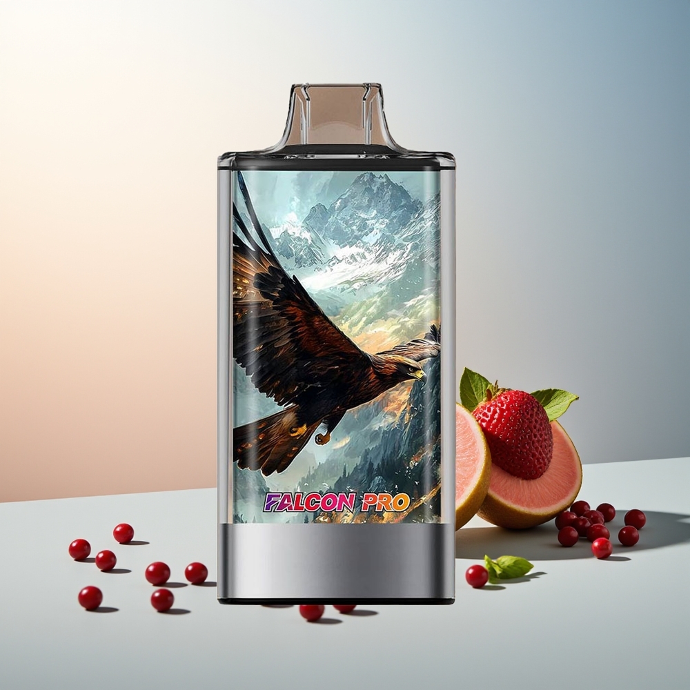 JNR Falcon Pro 28000 Puf Çift Örgülü Coil USB Type-C Şarj Akıllı Ekran Karışık Meyveler