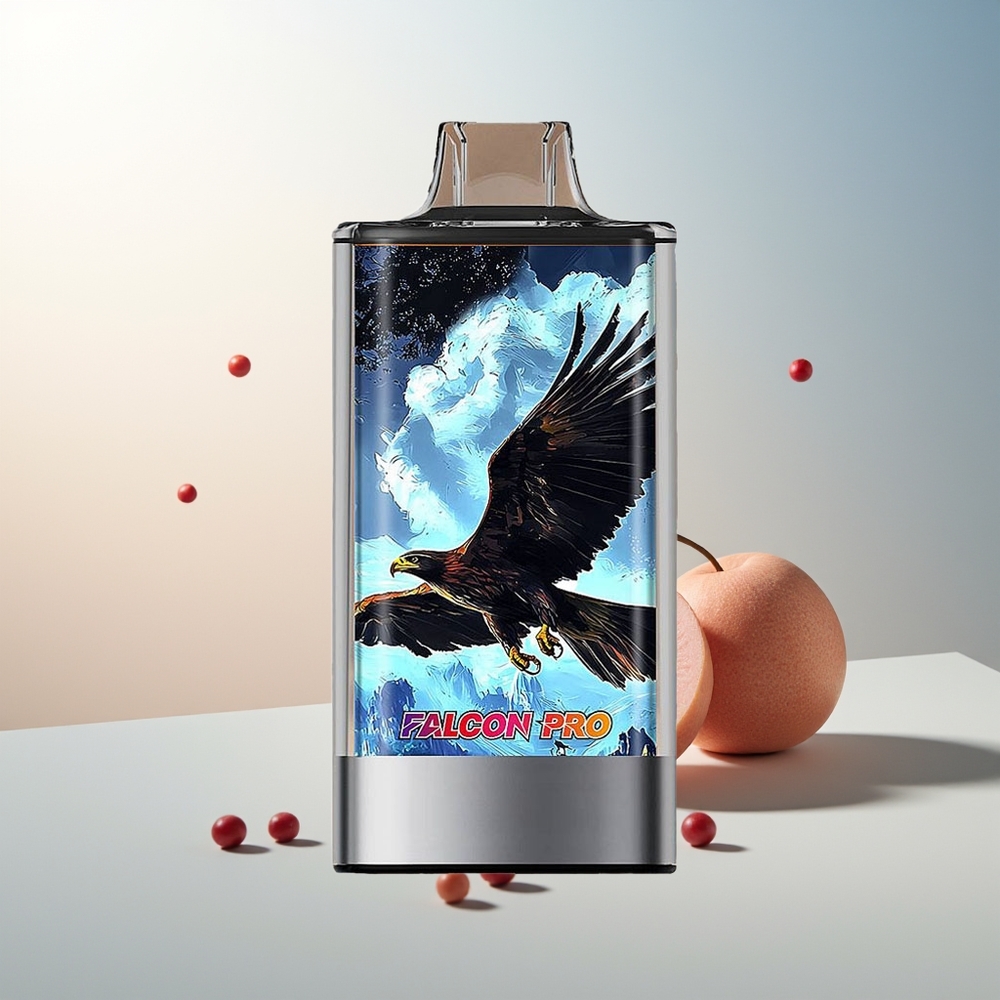 JNR Falcon Pro 28000 Puff 30ml 950mAh Akıllı Ekran Beyaz Şeftali Ahududu